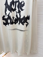 Navy Cotton Graffiti Print Long-Sleeve - Men's