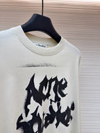 Navy Cotton Graffiti Print Long-Sleeve - Men's