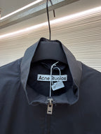Navy Nylon Plain Blouson - Men's