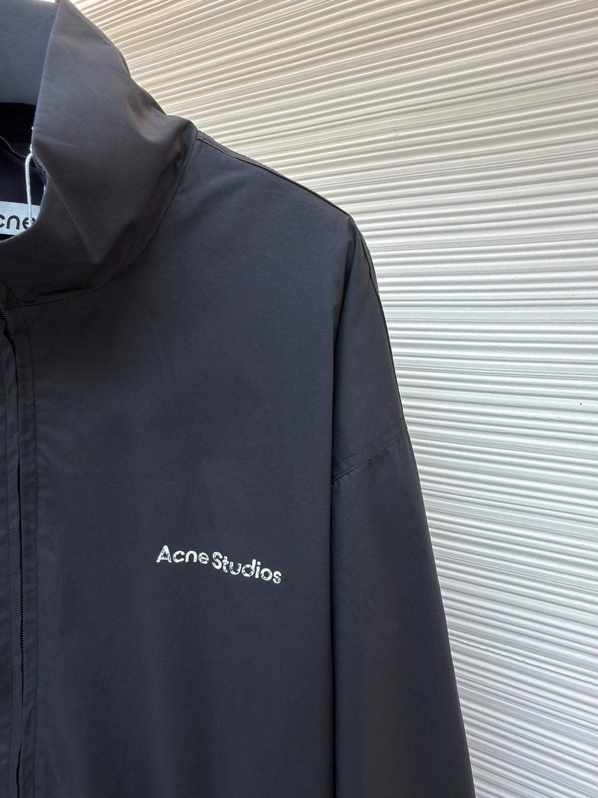 Navy Nylon Plain Blouson - Men's
