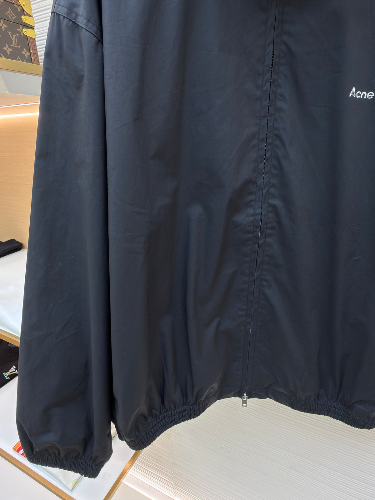 Navy Nylon Plain Blouson - Men's