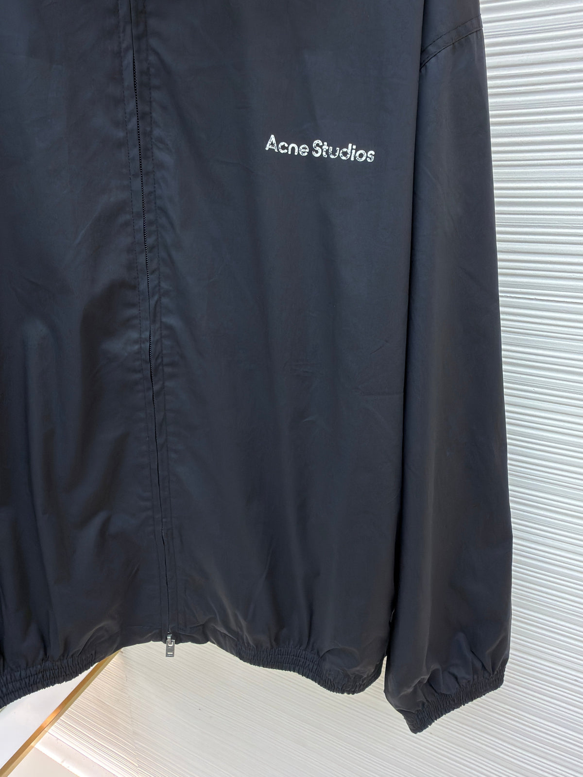 Navy Nylon Plain Blouson - Men's