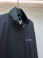 Navy Nylon Plain Blouson - Men's