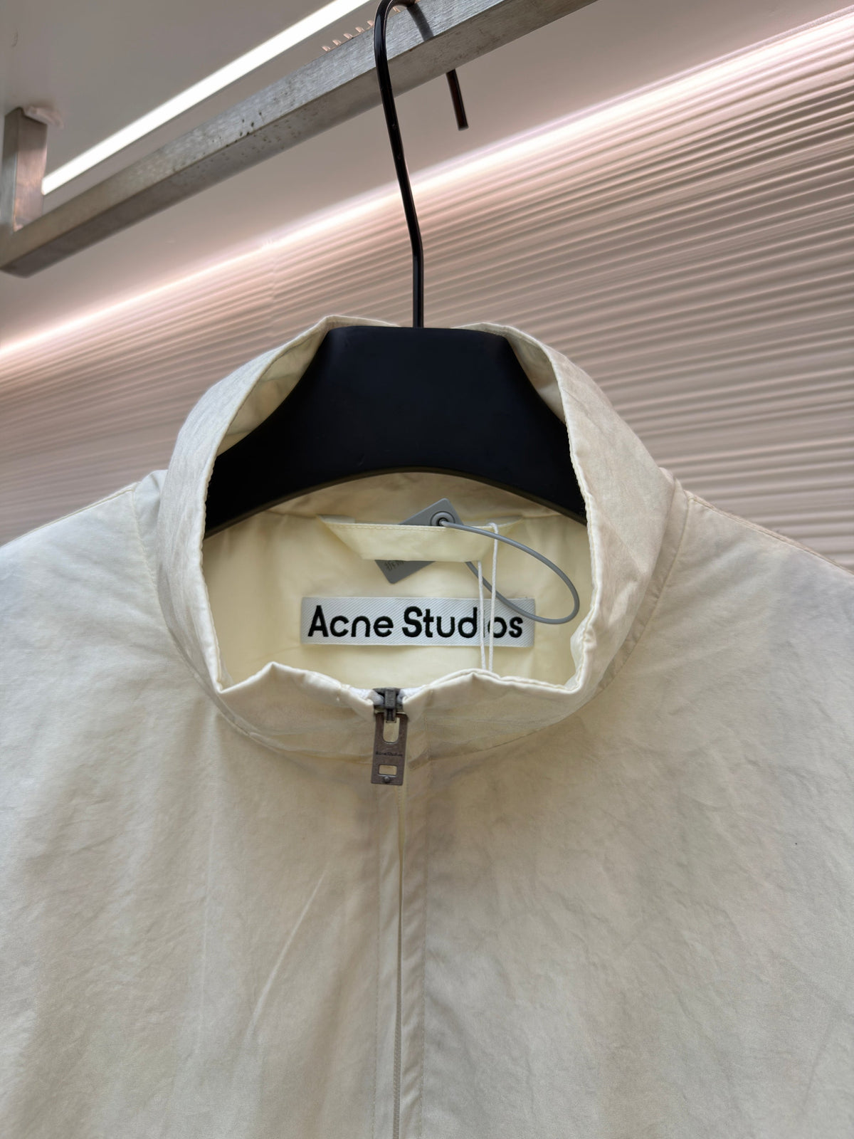 Navy Nylon Plain Blouson - Men's