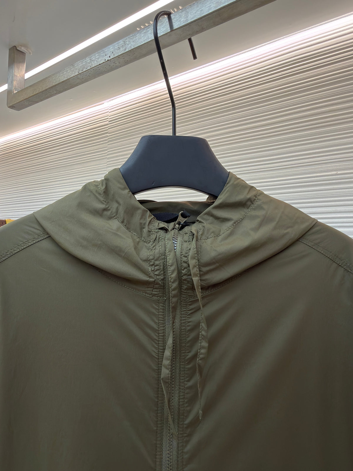 Black Nylon Patch Hooded - Men's