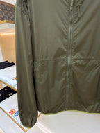 Black Nylon Patch Hooded - Men's
