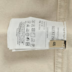 Cream Cotton Logo Short-Sleeve - Men's