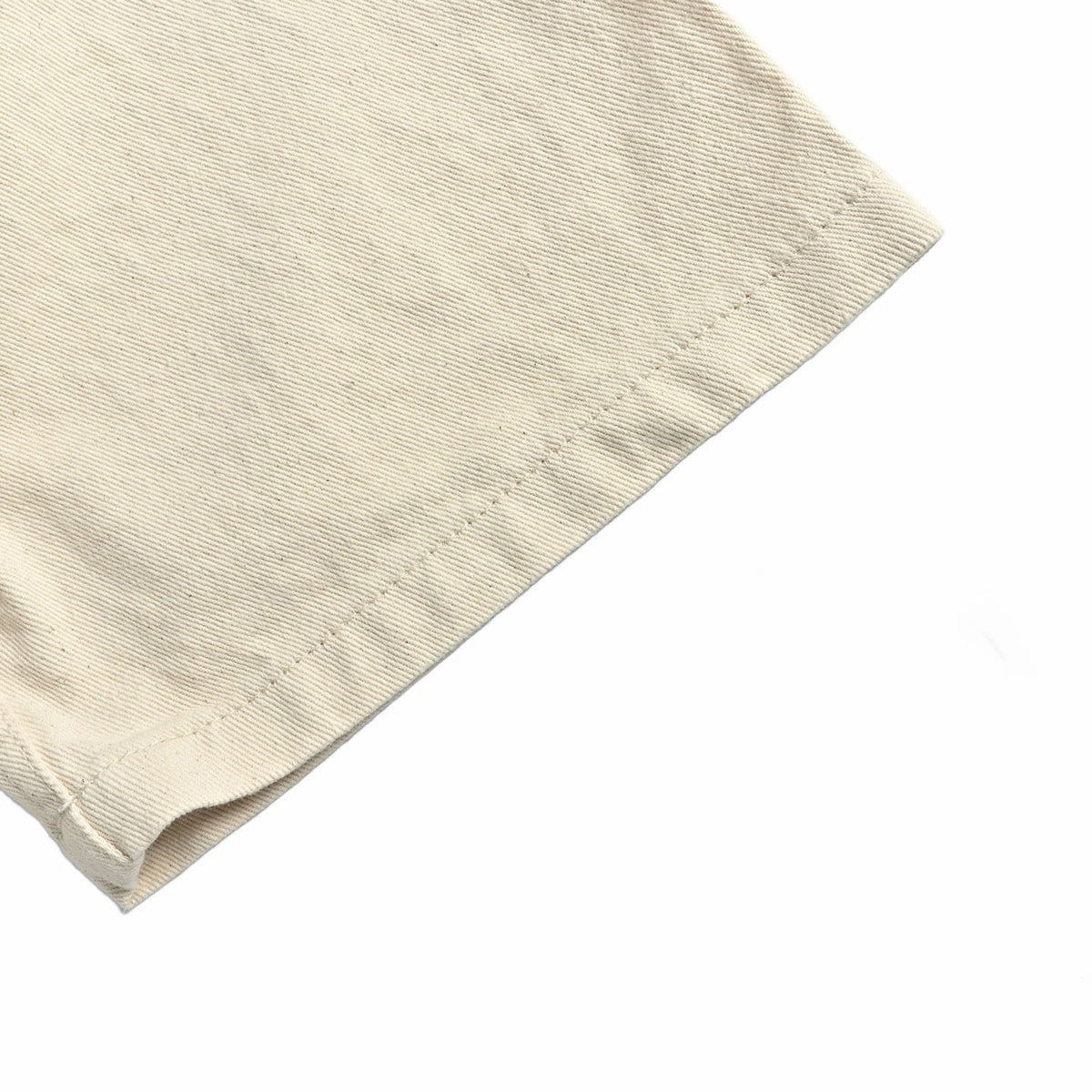 Cream Cotton Logo Short-Sleeve - Men's