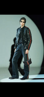 Black Denim Plain Slim - Men's