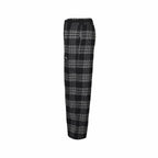 Black Wool Check Straight - Men's