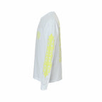 White Cotton Sleeve Print Long-Sleeve - Men's