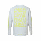 White Cotton Sleeve Print Long-Sleeve - Men's