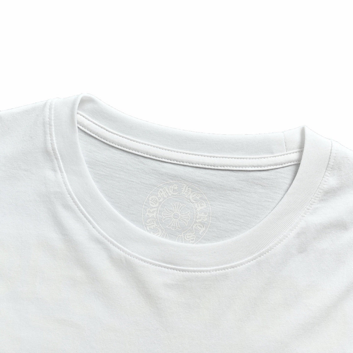 White Cotton Sleeve Print Long-Sleeve - Men's