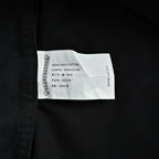 Black Cotton Plain Long-Sleeve - Men's