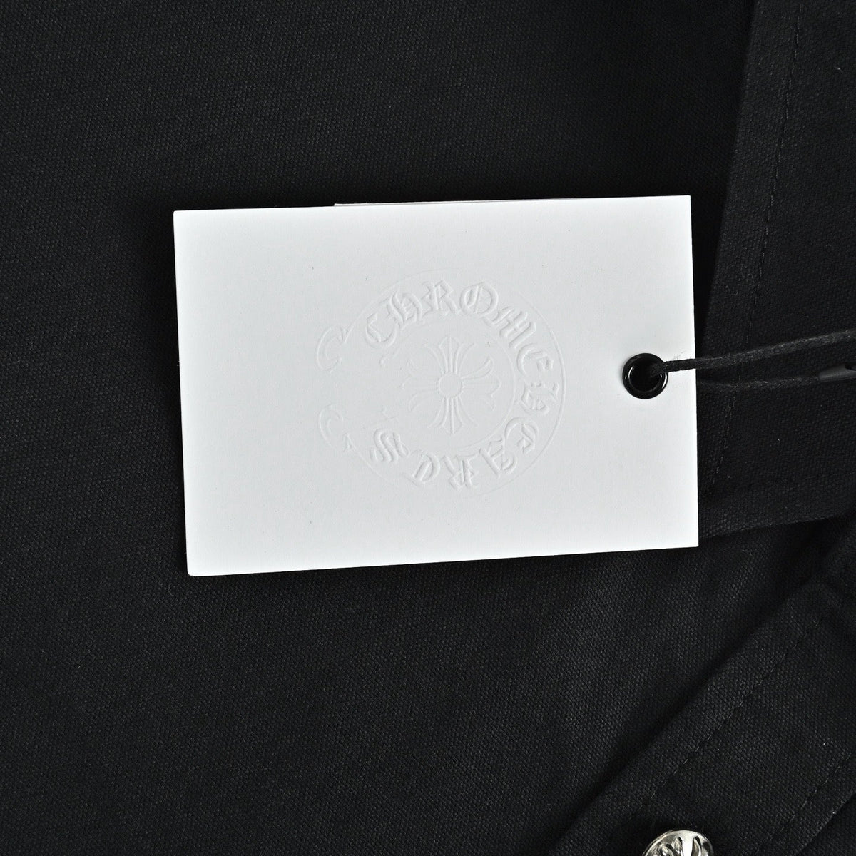 Black Cotton Plain Long-Sleeve - Men's