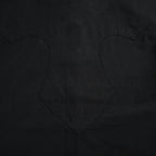 Black Cotton Plain Long-Sleeve - Men's