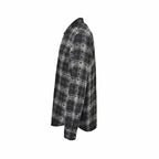 Black Cotton Check Long-Sleeve - Men's
