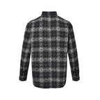Black Cotton Check Long-Sleeve - Men's