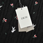 Black Knit Embroidered Short-Sleeve - Men's