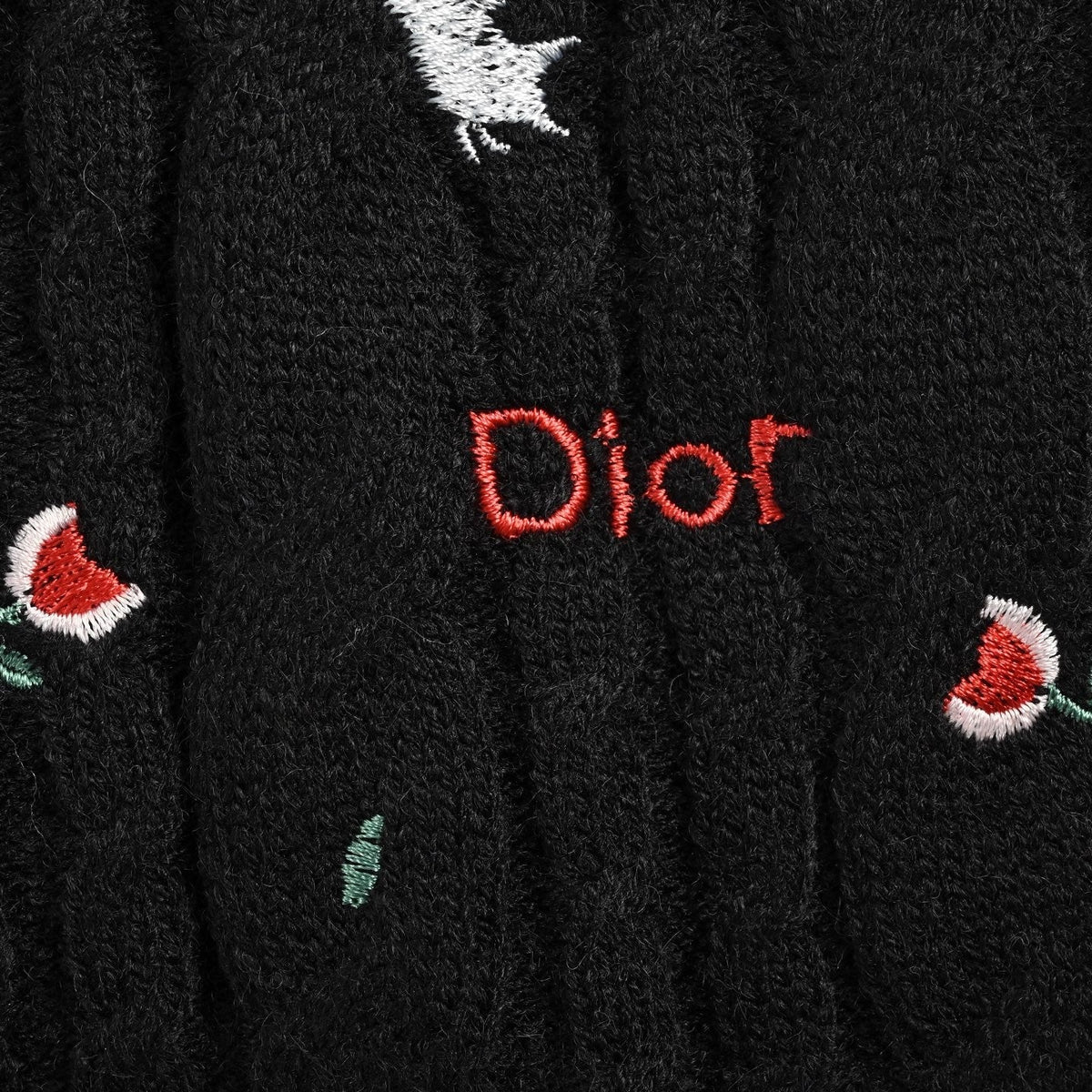 Black Knit Embroidered Short-Sleeve - Men's