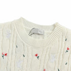 Black Knit Embroidered Short-Sleeve - Men's