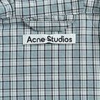 Cream Wool Check Hooded - Women's