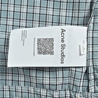 Cream Wool Check Hooded - Women's