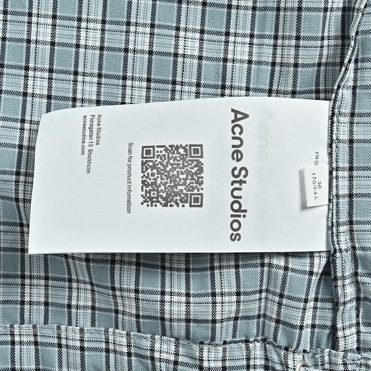 Cream Wool Check Hooded - Women's