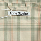 Cream Wool Check Hooded - Women's