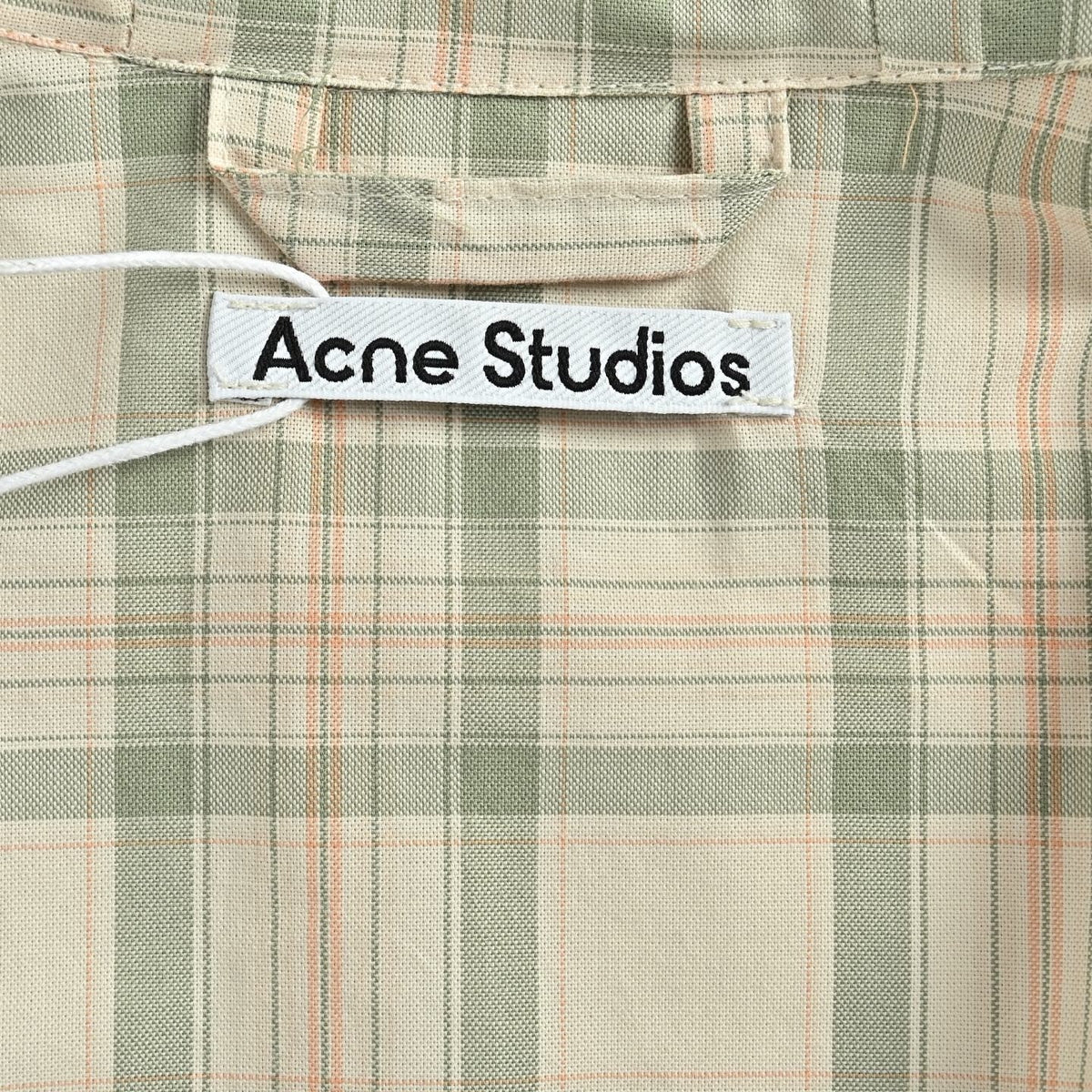 Cream Wool Check Hooded - Women's