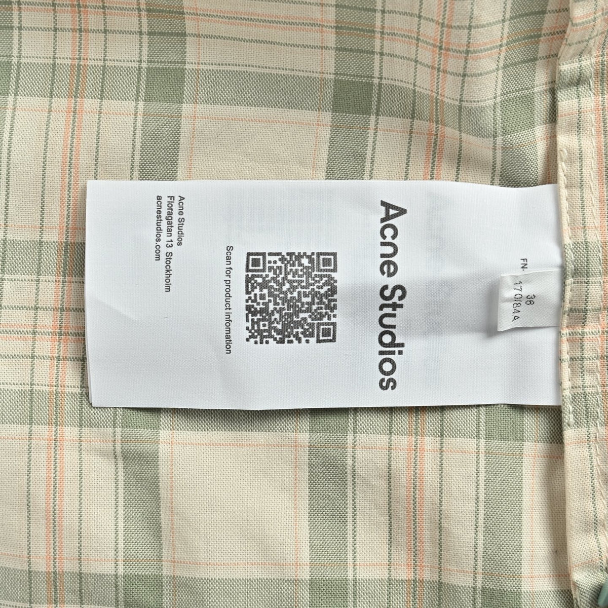 Cream Wool Check Hooded - Women's