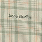 Cream Wool Check Hooded - Women's