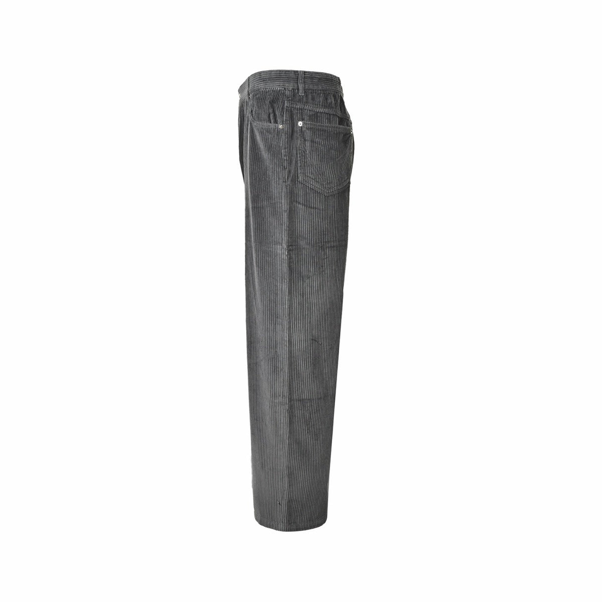 Grey Corduroy Plain Straight - Men's