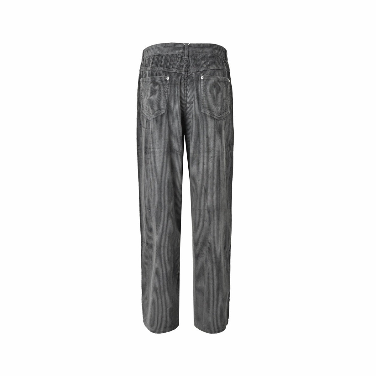 Grey Corduroy Plain Straight - Men's