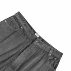 Grey Corduroy Plain Straight - Men's