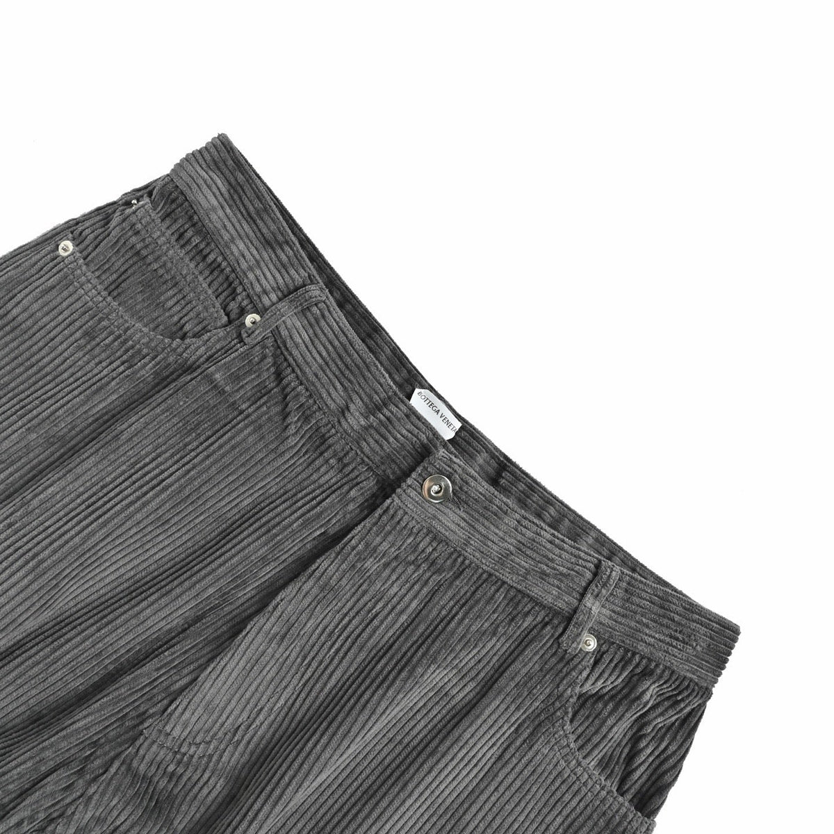 Grey Corduroy Plain Straight - Men's