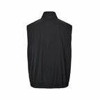 Beige Nylon Plain Gilet - Men's