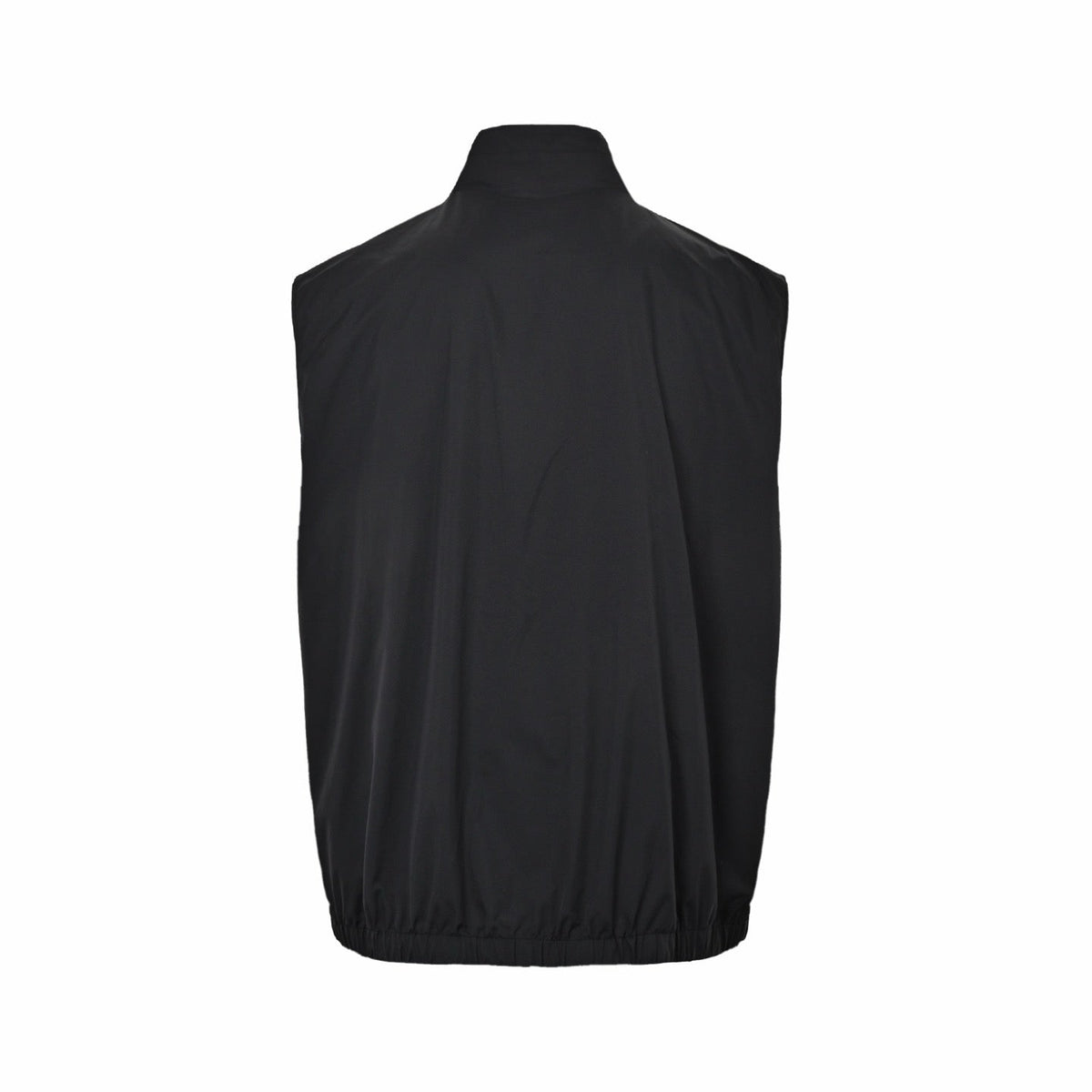 Beige Nylon Plain Gilet - Men's