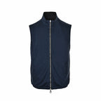 Beige Nylon Plain Gilet - Men's