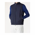 Beige Nylon Plain Gilet - Men's