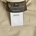 Beige Nylon Plain Gilet - Men's
