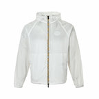 Black Nylon Contrast Cord Hooded - Men's