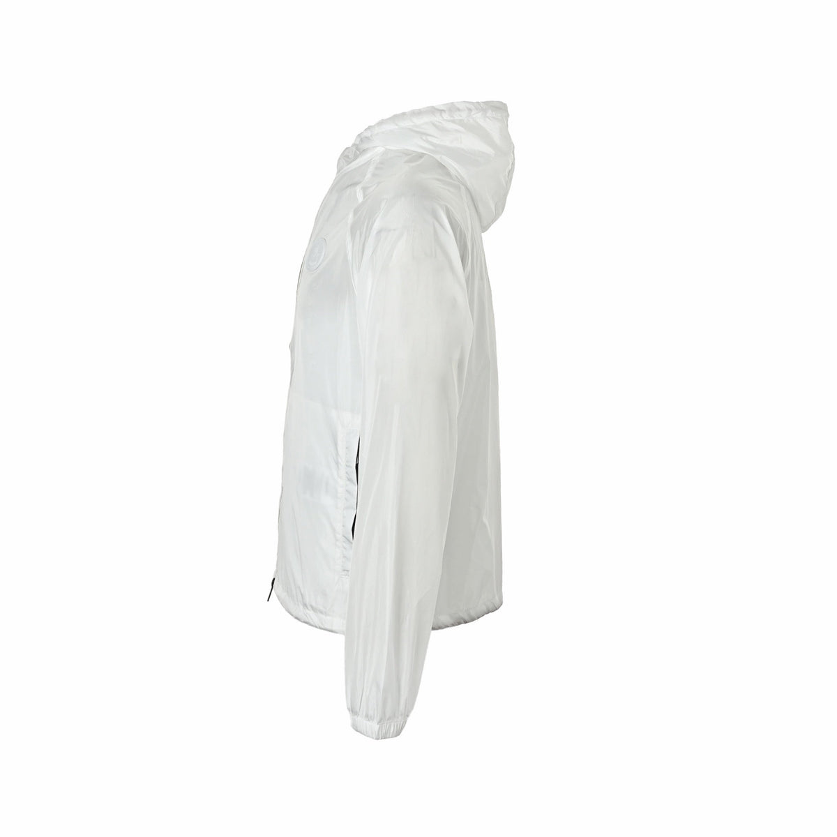 Black Nylon Contrast Cord Hooded - Men's