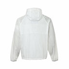 Black Nylon Contrast Cord Hooded - Men's