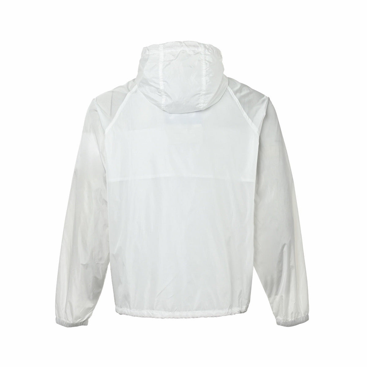 Black Nylon Contrast Cord Hooded - Men's