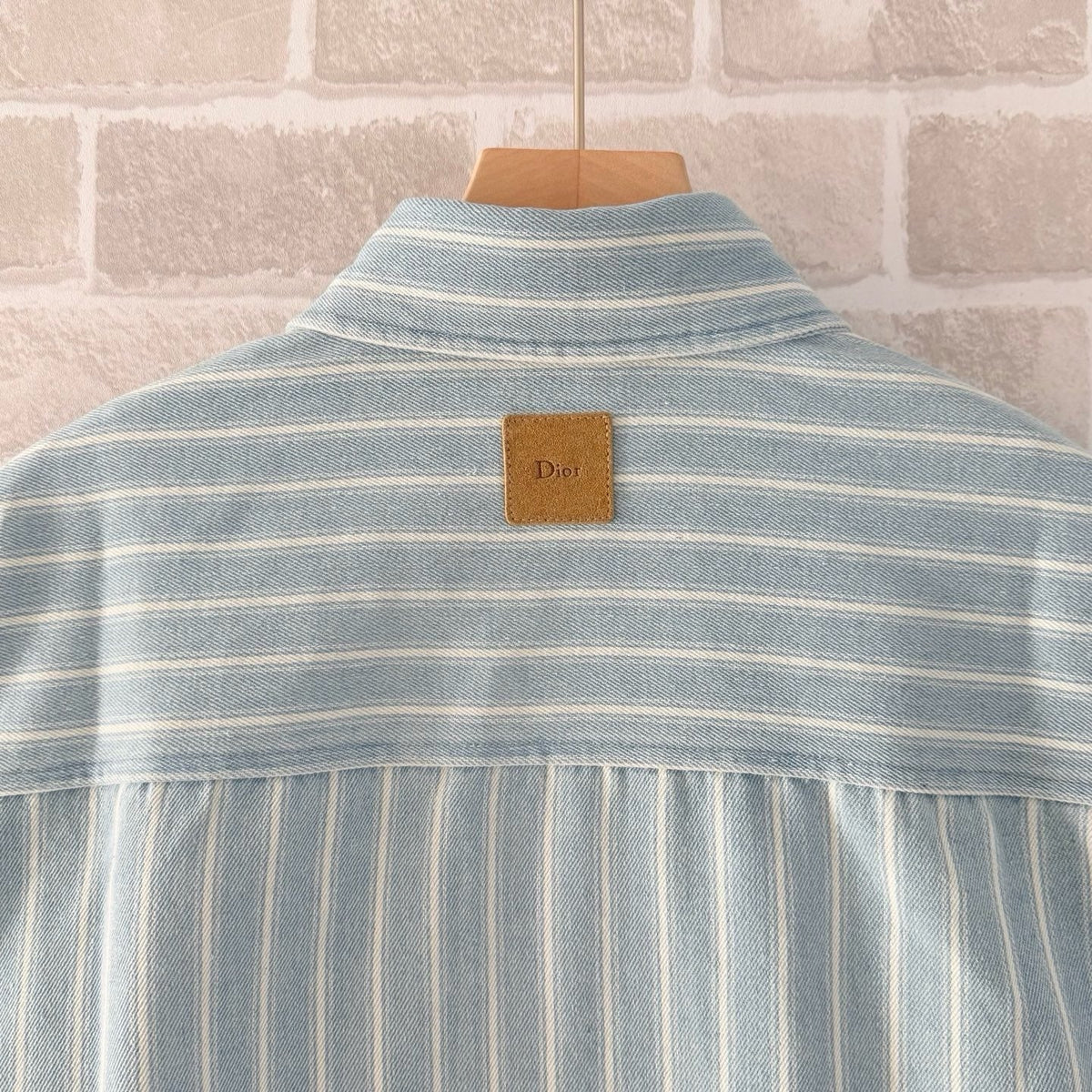 Blue Cotton Striped Short-Sleeve - Men's