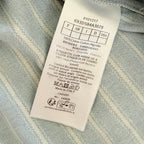 Blue Cotton Striped Short-Sleeve - Men's