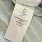 Blue Cotton Striped Short-Sleeve - Men's