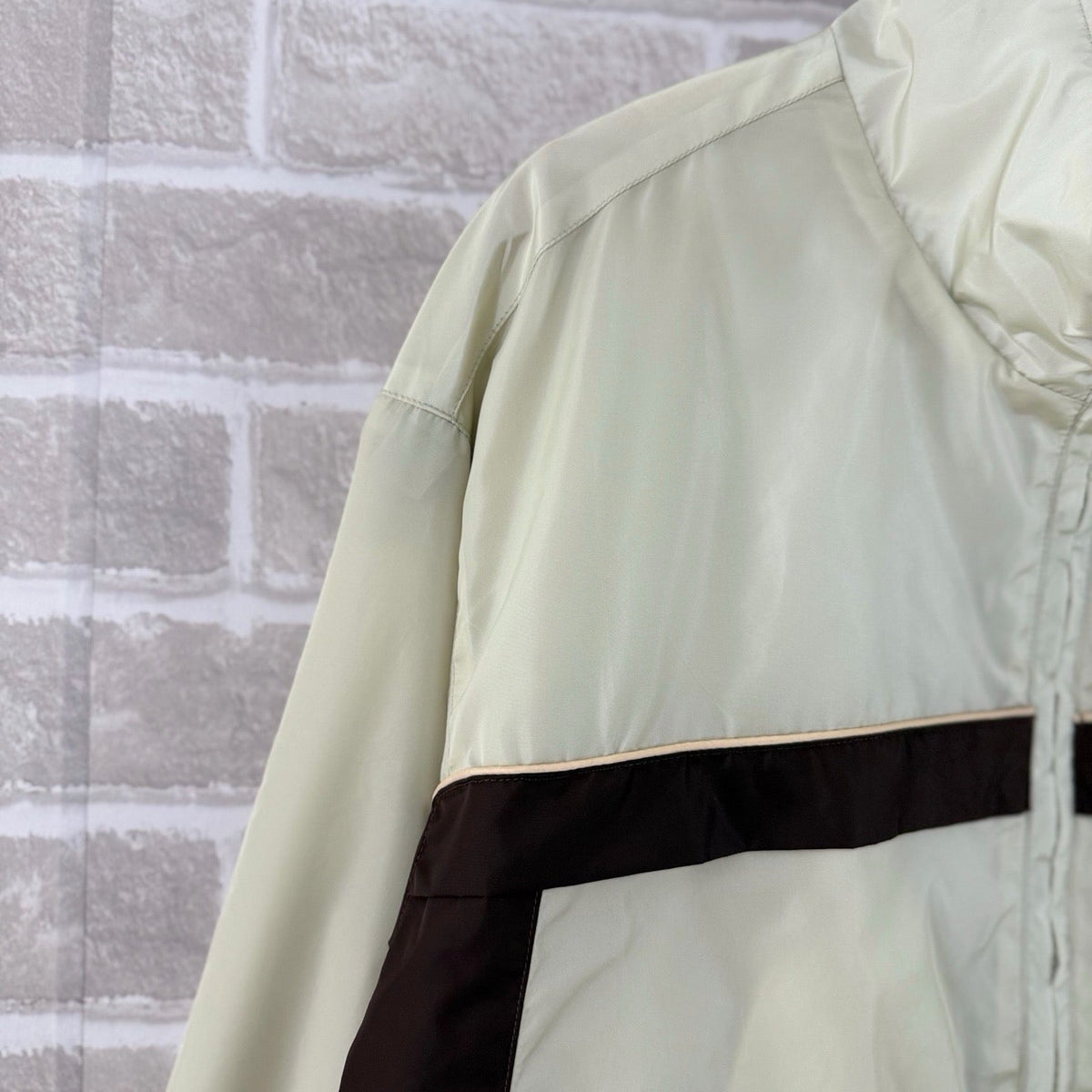 Cream Jersey Contrast Stripe Track - Men's