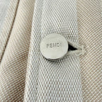 Beige Cotton Plain Trucker - Men's